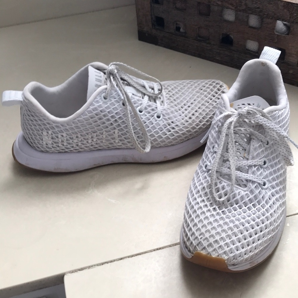 Nobull white shoes